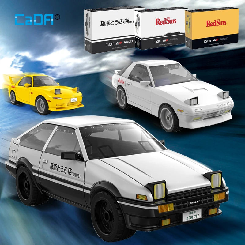 Initial D Cada Building Block Cars
