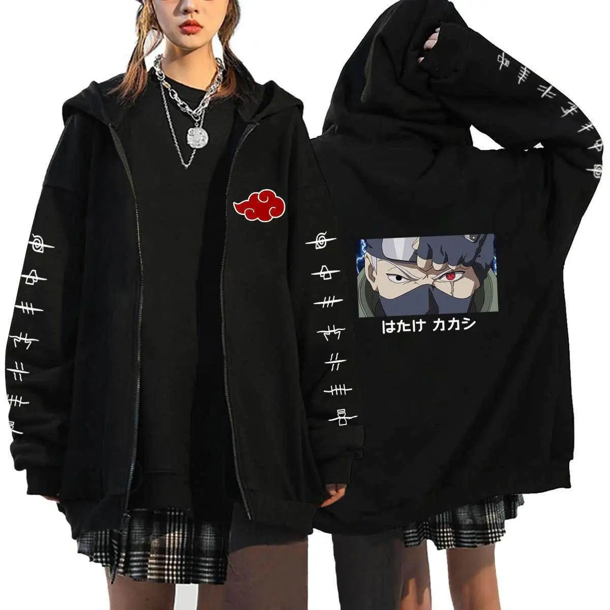 Itachi Uchiha Akatsuki Oversized Zip Hoodie