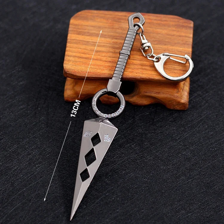 Naruto Keychain Kunai Shuriken Konoha Ninja Pendant - Tokyowai