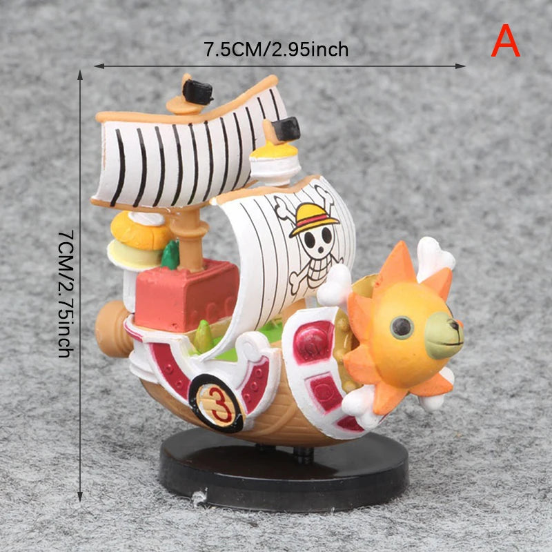 One Piece Miniature Ship Models – Bandai-Style Display Figurines
