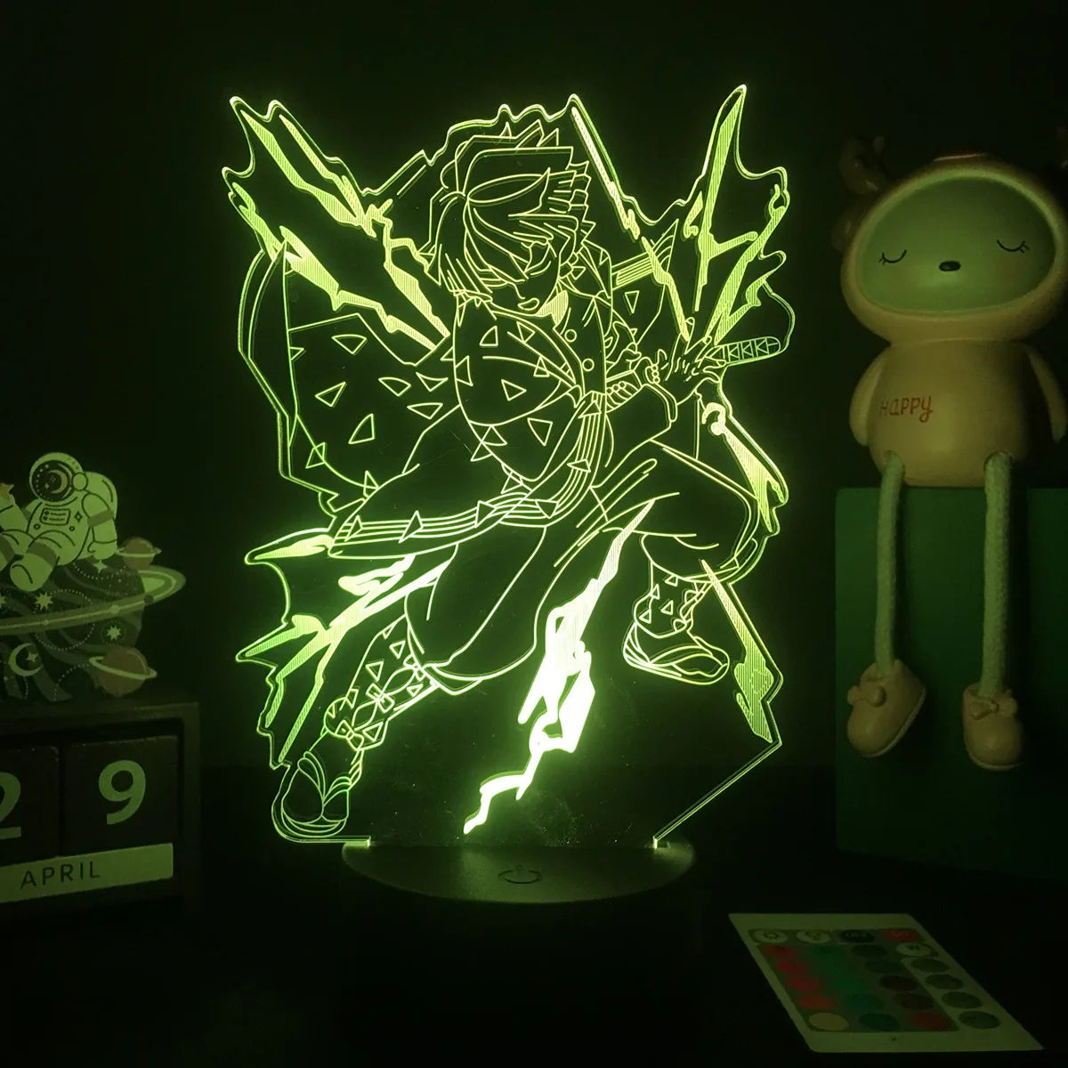 Demon Slayer LED Night Light Collection – 16-Color Anime Acrylic Lamps (37 Variants)