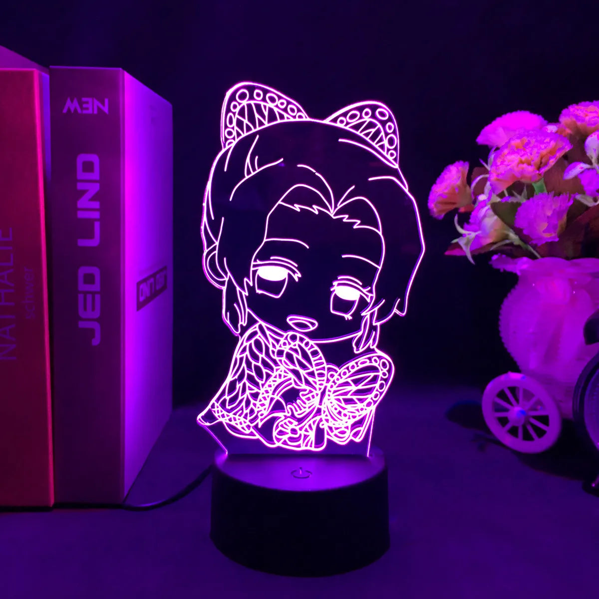 Demon Slayer LED Night Light Collection – 16-Color Anime Acrylic Lamps (37 Variants)