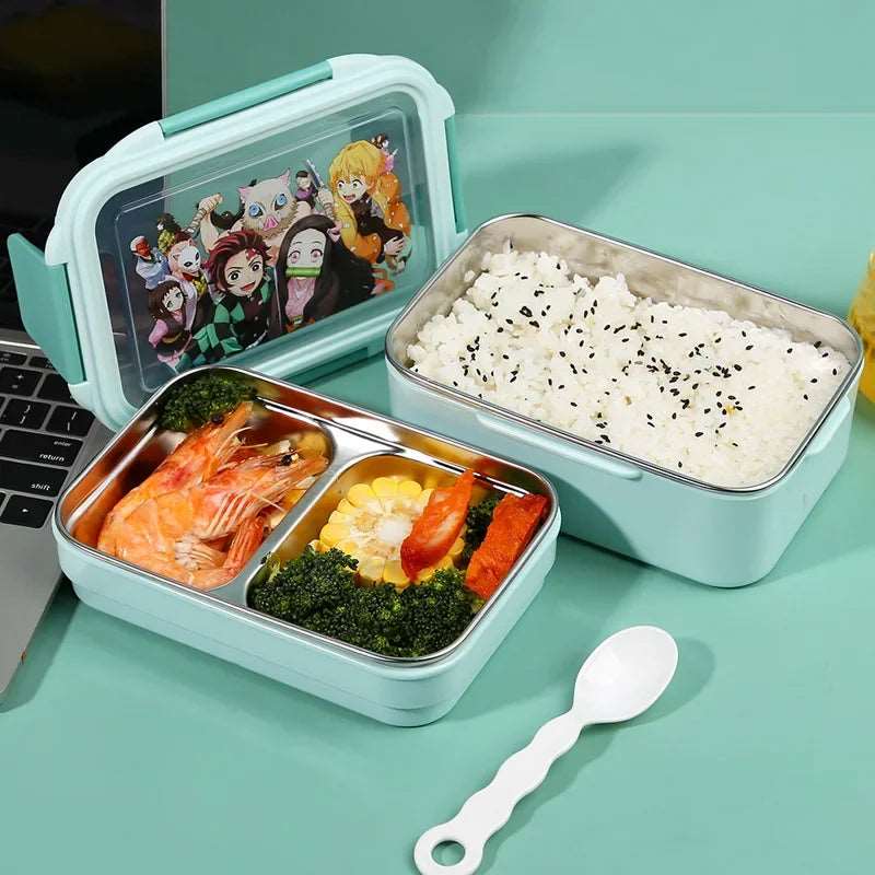 Demon Slayer Stainless Steel Bento Lunch Box - Leakproof & Insulated - Tokyowai