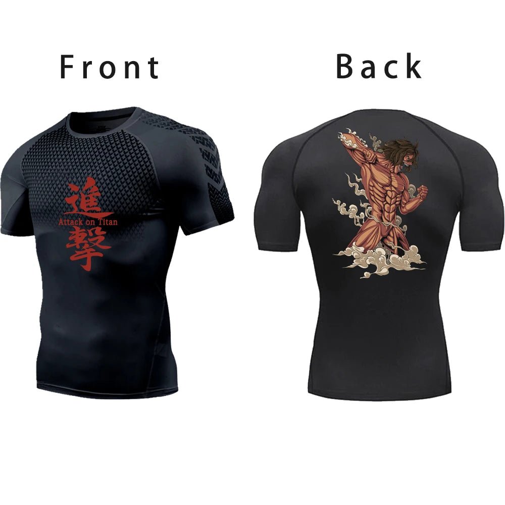 Attack on Titan Compression Gym Shirt - Tokyowai