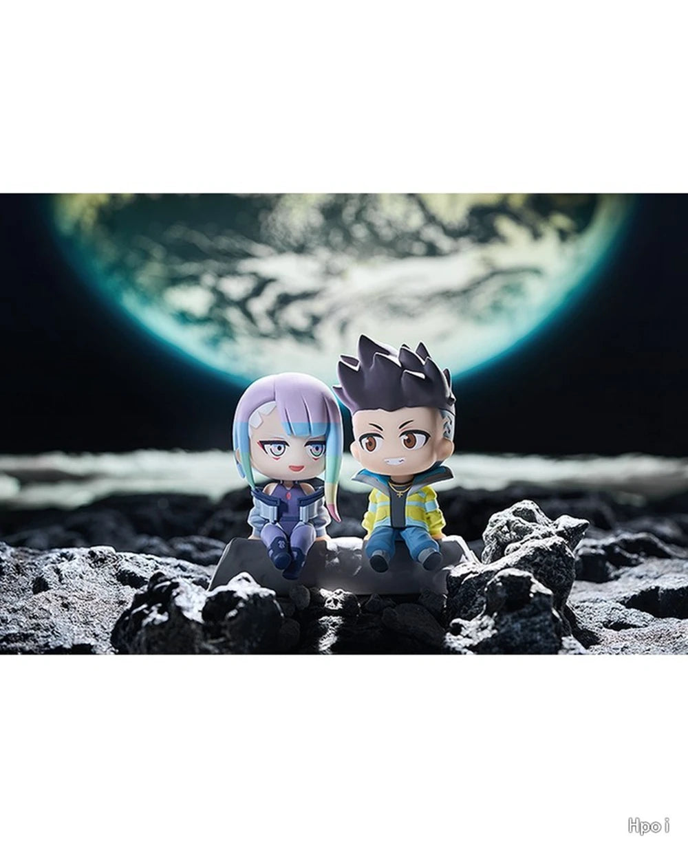 Cyberpunk Edgerunners Qset Figure Set – David & Lucy “To The Moon” Diorama (8cm)
