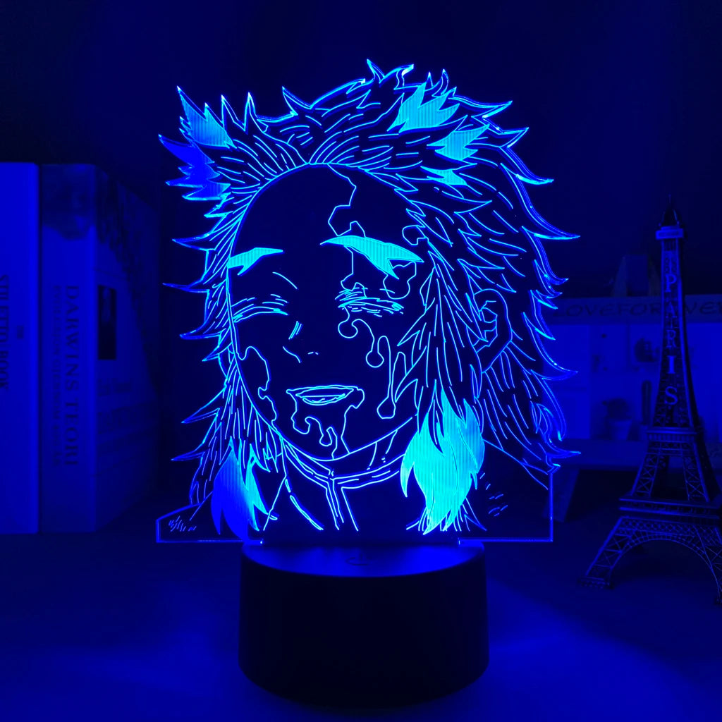 Demon Slayer LED Night Light Collection – 16-Color Anime Acrylic Lamps (37 Variants)