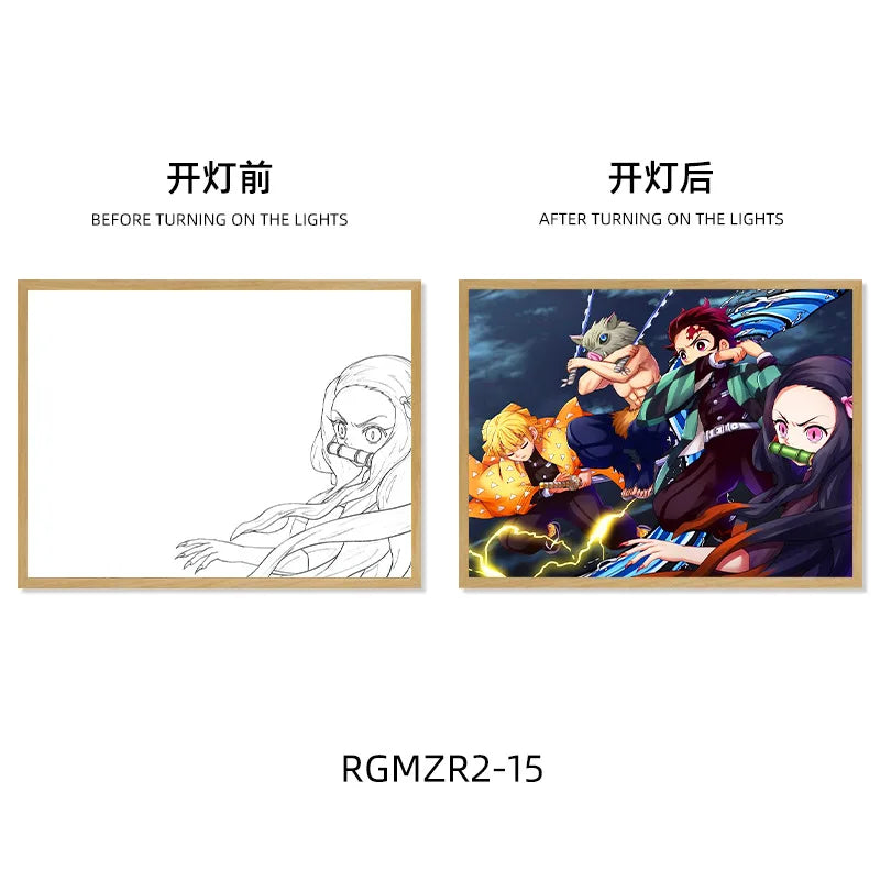Demon Slayer Light-Up Art Frame - Tokyowai