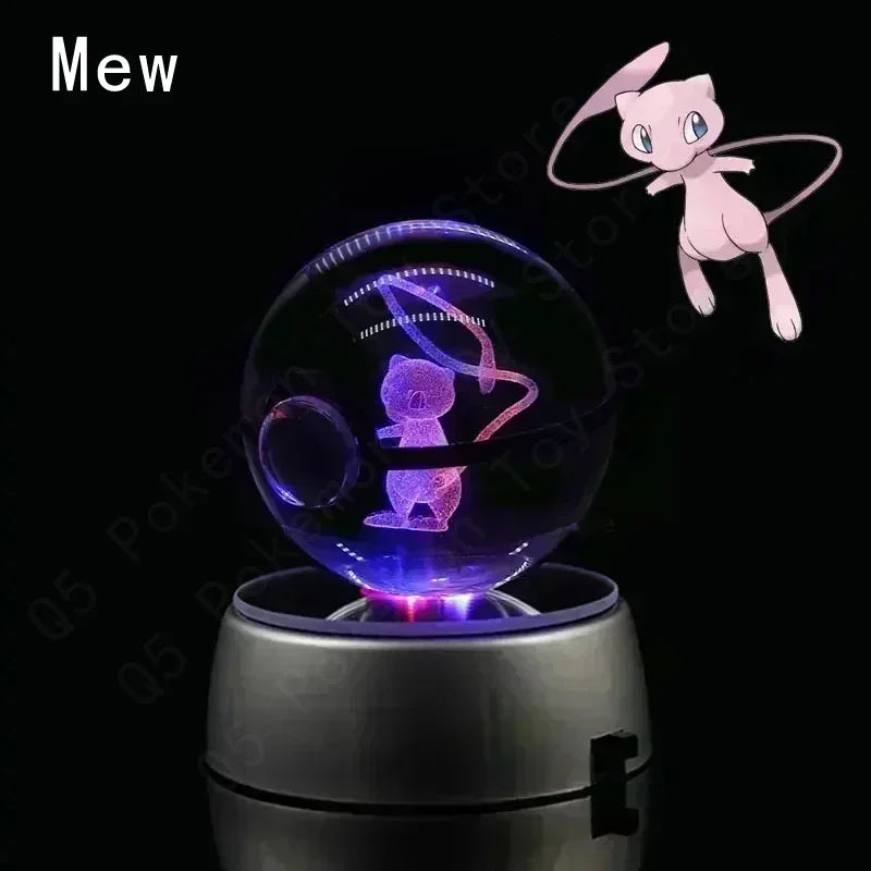 Pokémon 3D LED Crystal Ball Night Light