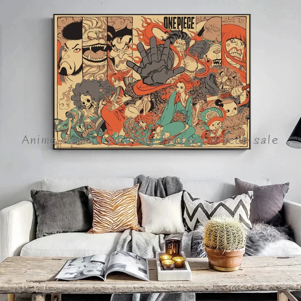 One Piece Monkey Poster Canvas Painting - Tokyowai