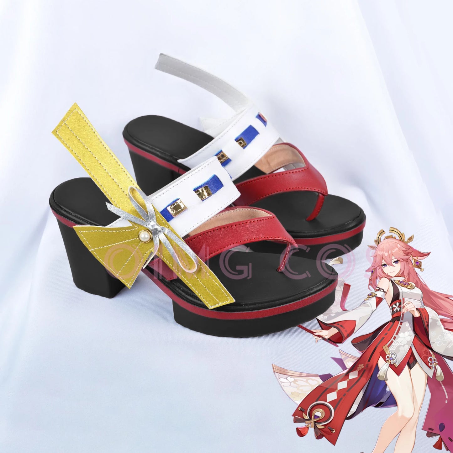 Yae Miko-Inspired Cosplay High-Heeled Sandals - Genshin Impact - Tokyowai