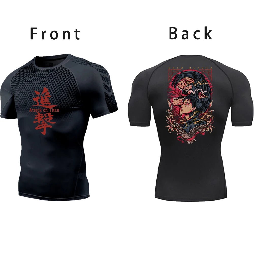 Attack on Titan Compression Gym Shirt - Tokyowai