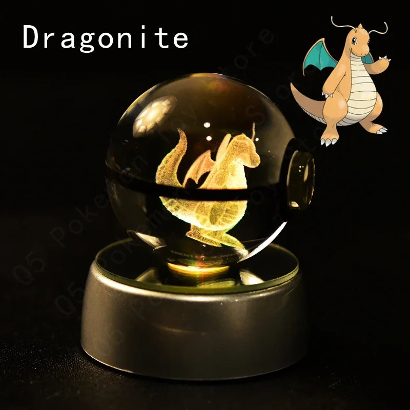 Pokémon 3D LED Crystal Ball Night Light