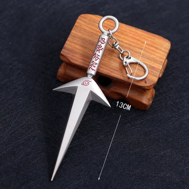 Naruto Keychain Kunai Shuriken Konoha Ninja Pendant - Tokyowai