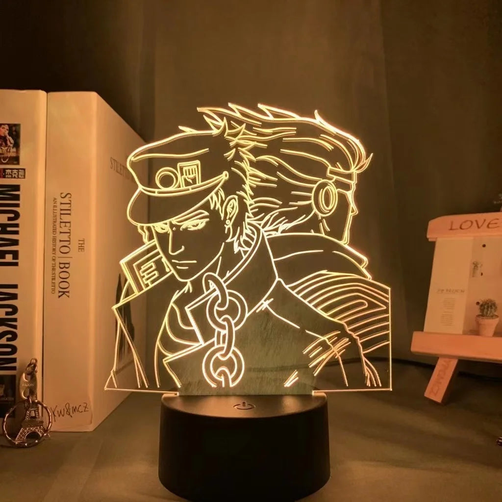 Jotaro Kujo 3D LED Night Light – JoJo’s Bizarre Adventure Edition