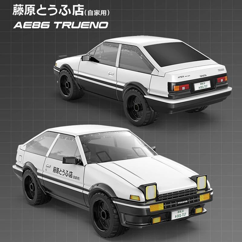 Initial D Cada Building Block Cars