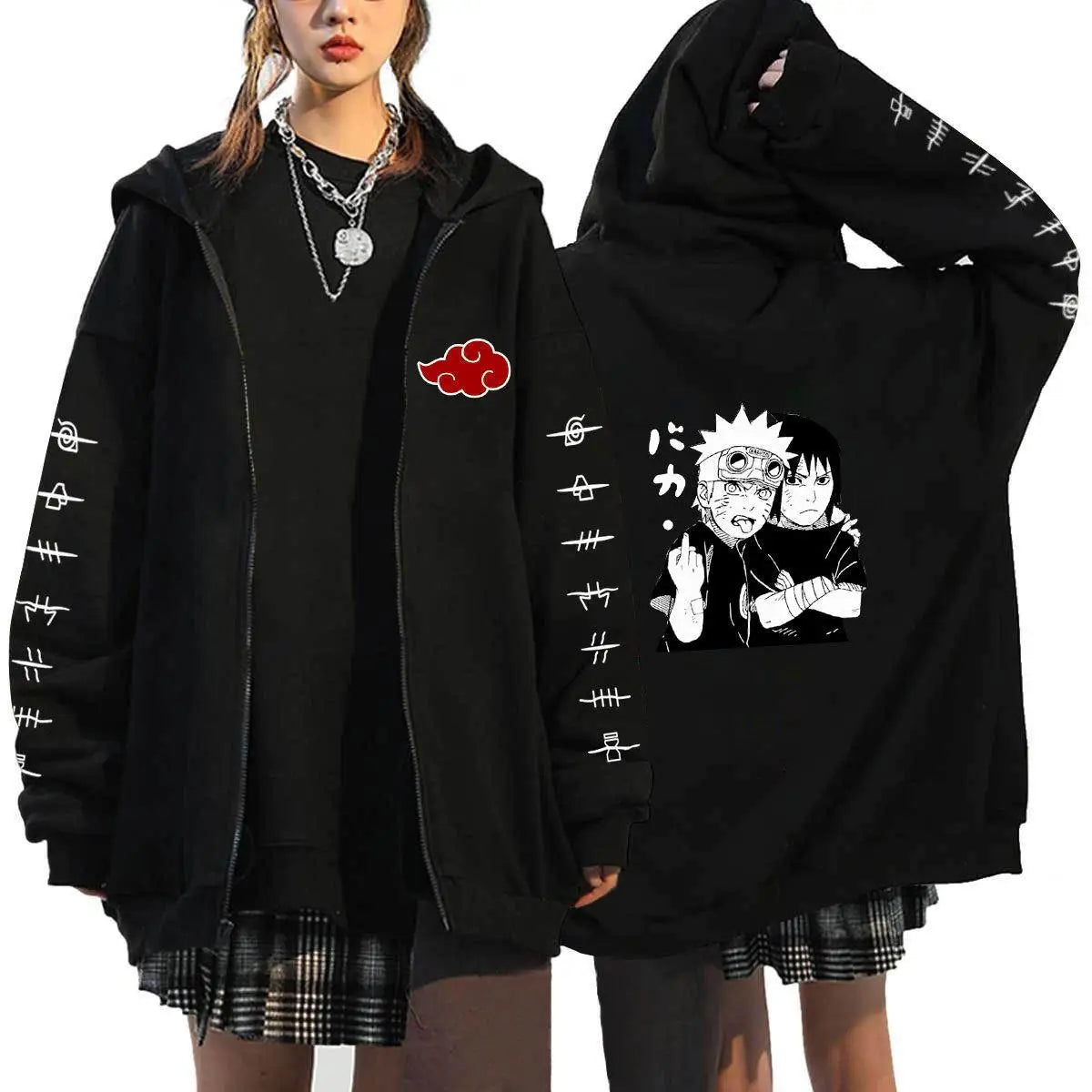 Itachi Uchiha Akatsuki Oversized Zip Hoodie