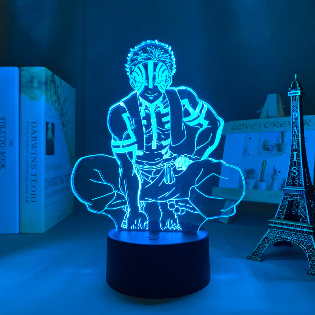 Demon Slayer LED Night Light Collection – 16-Color Anime Acrylic Lamps (37 Variants)