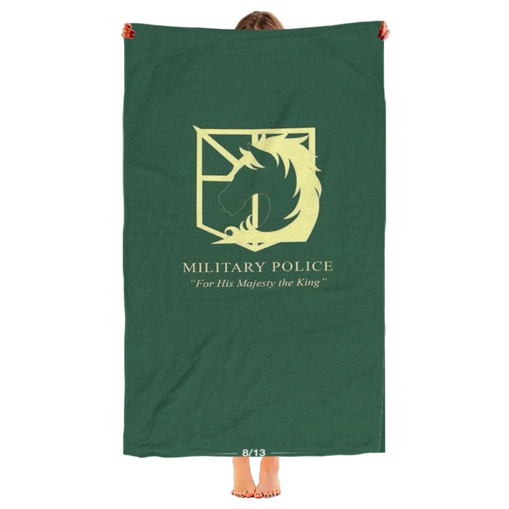 Attack on Titan Microfiber Beach Towel – Quick Dry and Sandproof