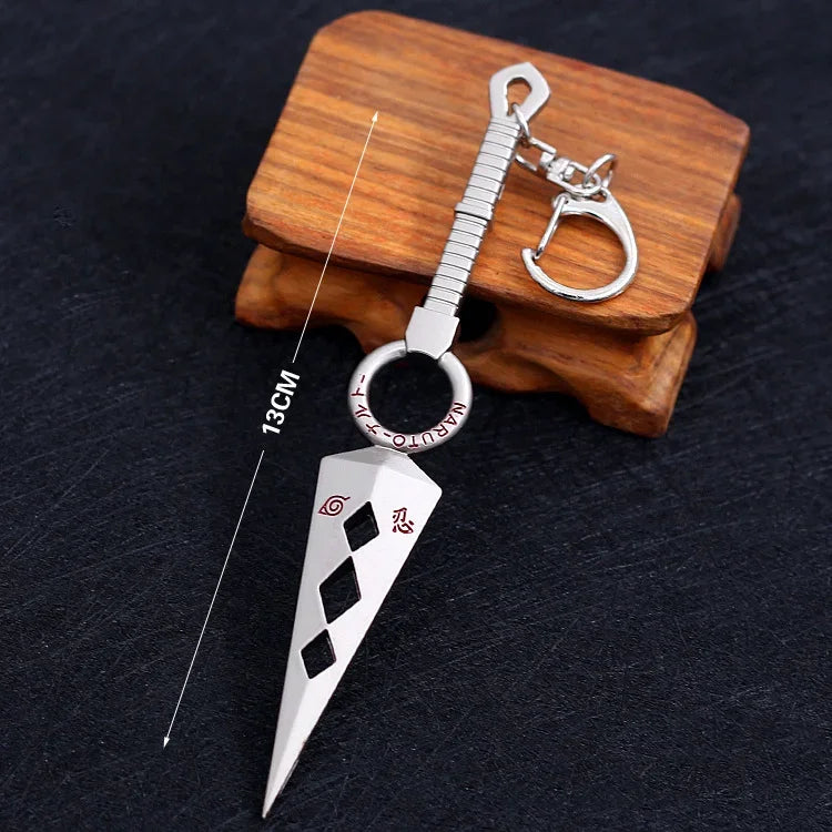 Naruto Keychain Kunai Shuriken Konoha Ninja Pendant - Tokyowai