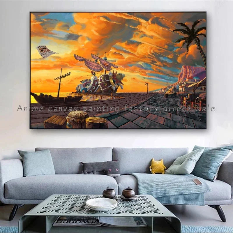 One Piece Monkey Poster Canvas Painting - Tokyowai