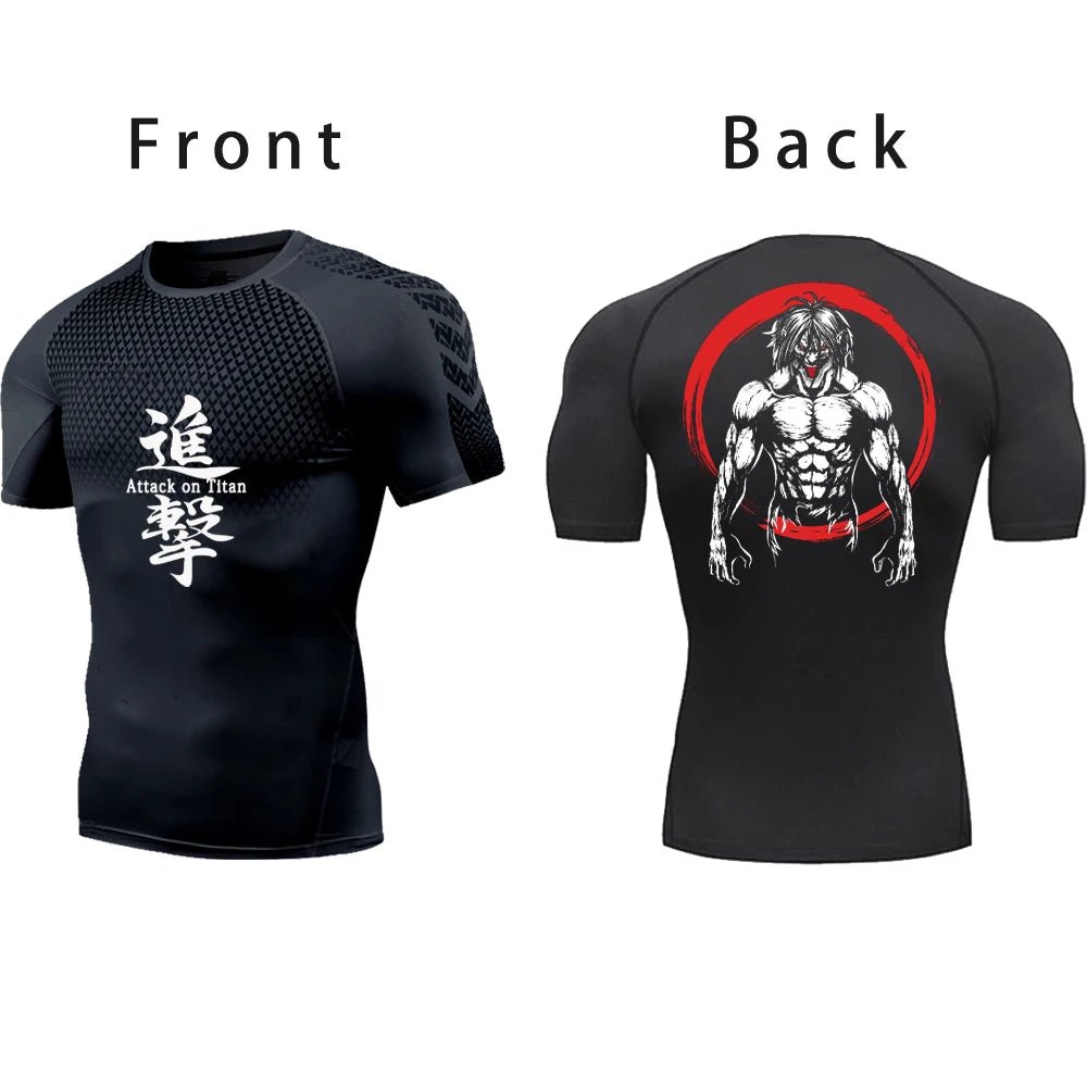 Attack on Titan Compression Gym Shirt - Tokyowai