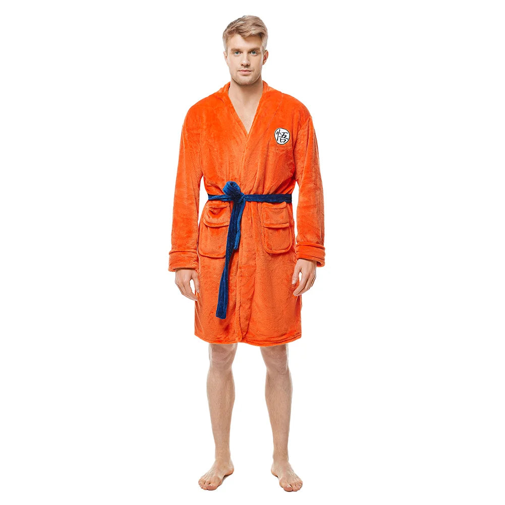 Dragon Ball Z Goku Kanji Symbol Plush Bathrobe – Kids and Adults