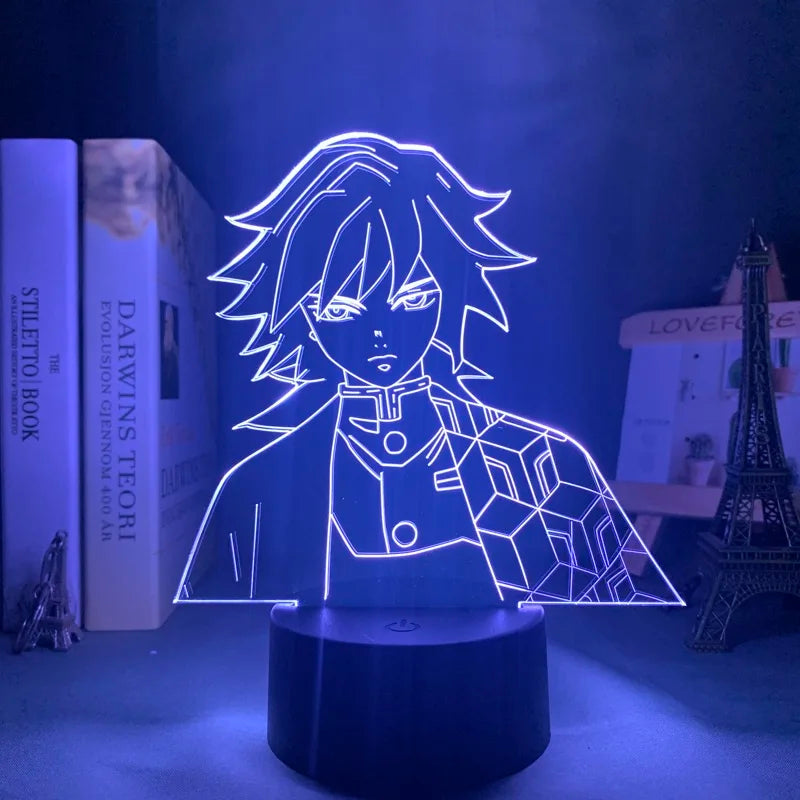 Demon Slayer LED Night Light Collection – 16-Color Anime Acrylic Lamps (37 Variants)