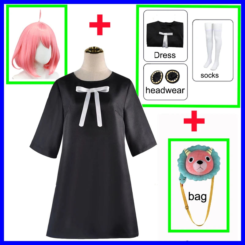 Spy x Family Anya Forger Cosplay Dress Set