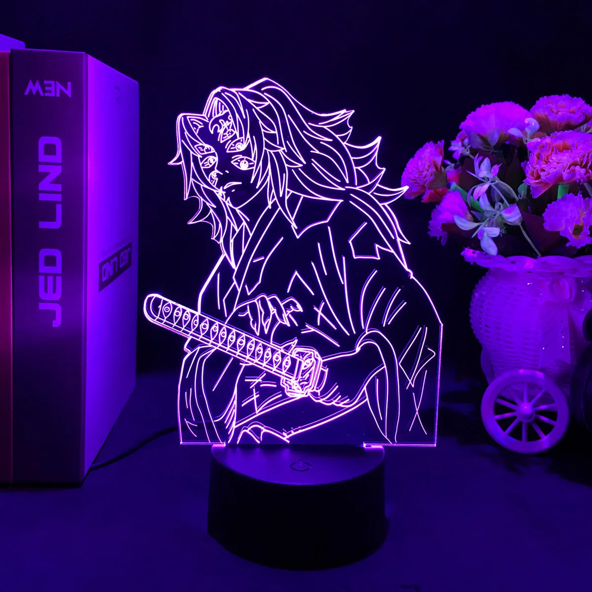 Demon Slayer LED Night Light Collection – 16-Color Anime Acrylic Lamps (37 Variants)