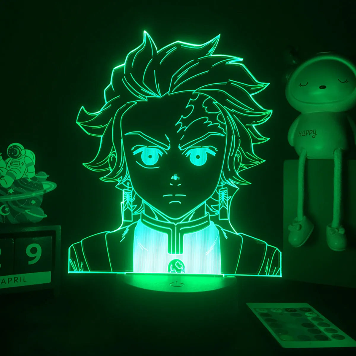 Demon Slayer LED Night Light Collection – 16-Color Anime Acrylic Lamps (37 Variants)