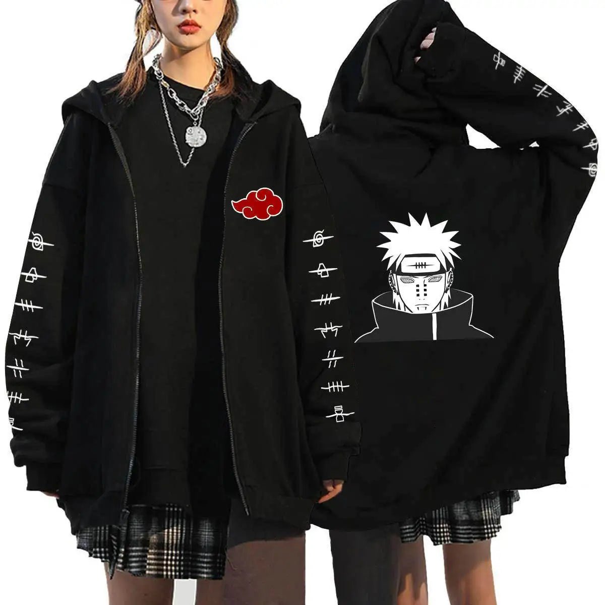 Itachi Uchiha Akatsuki Oversized Zip Hoodie