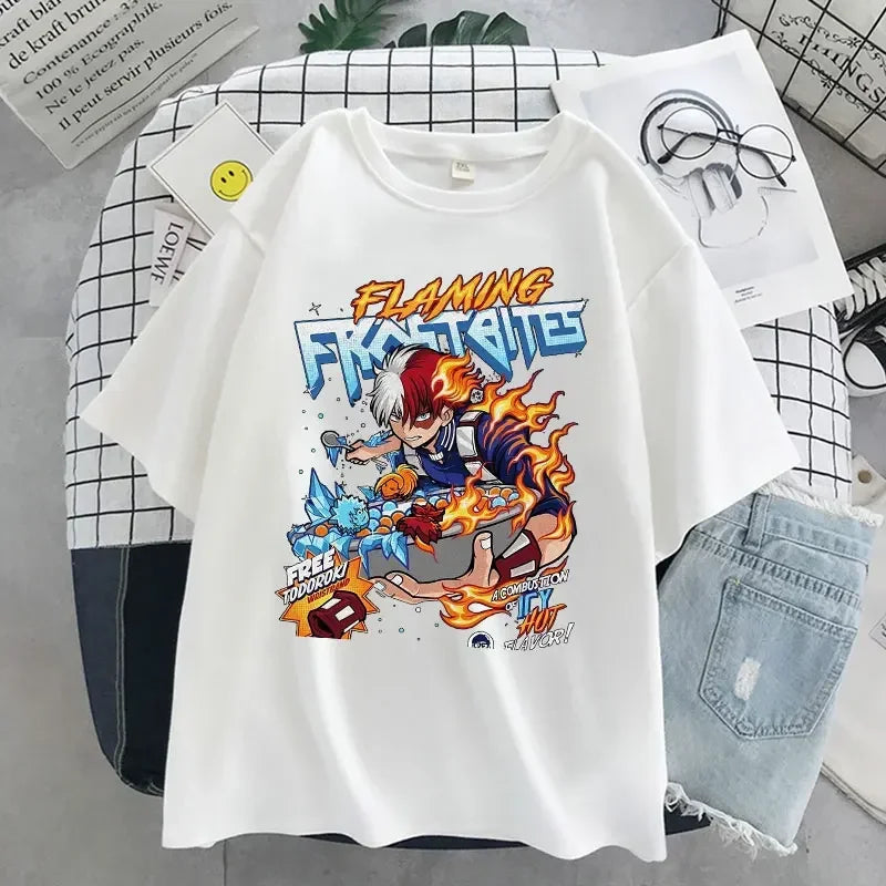 Anime Cereal Box T-Shirts Oversized Tees