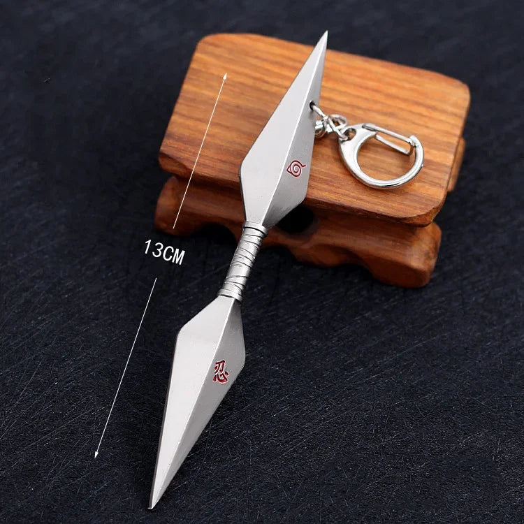 Naruto Keychain Kunai Shuriken Konoha Ninja Pendant - Tokyowai