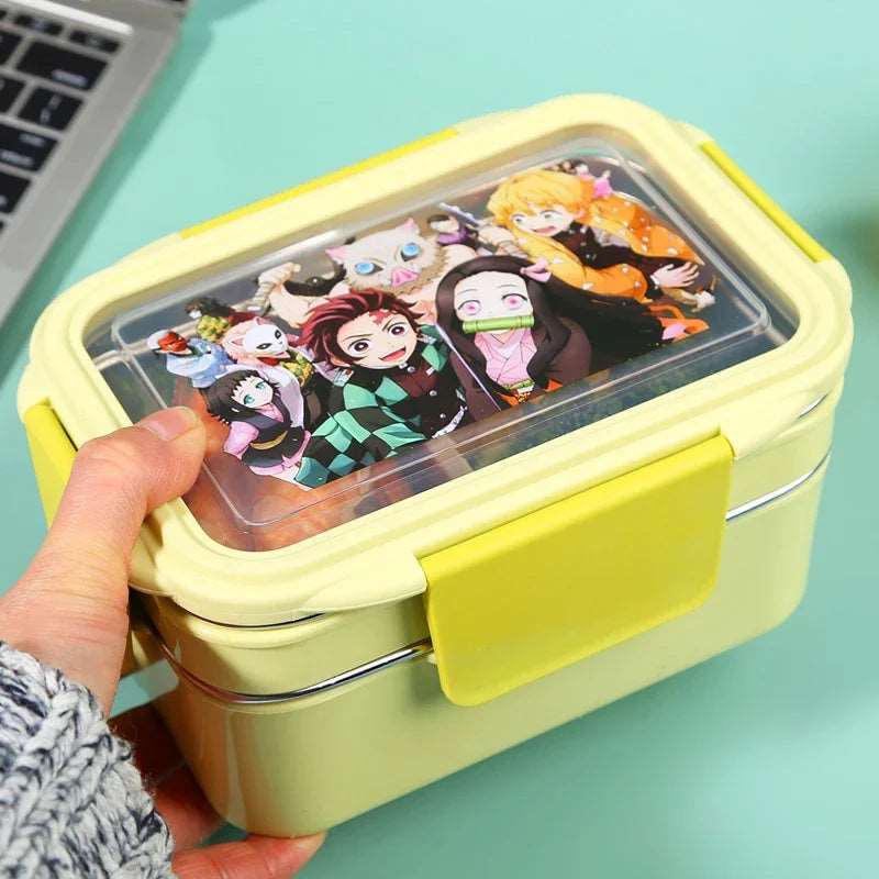 Demon Slayer Stainless Steel Bento Lunch Box - Leakproof & Insulated - Tokyowai