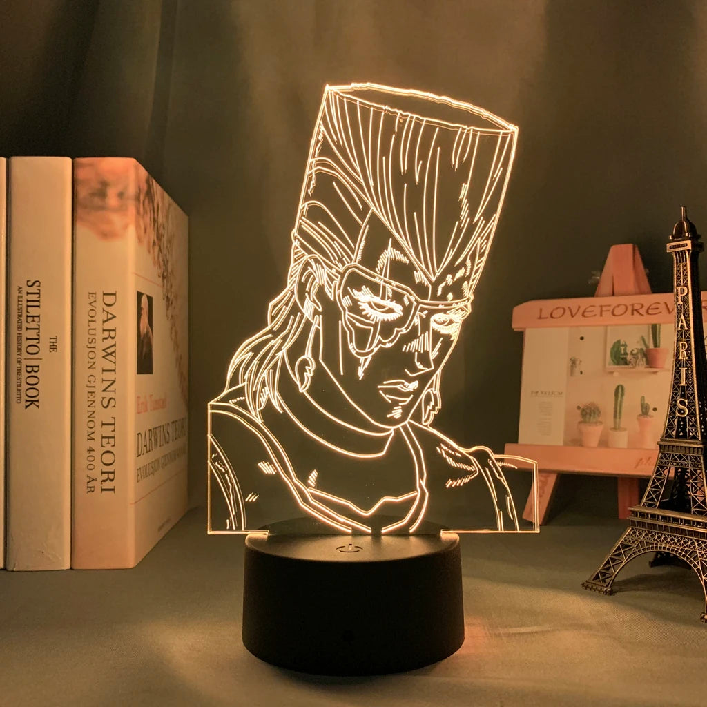 Jotaro Kujo 3D LED Night Light – JoJo’s Bizarre Adventure Edition