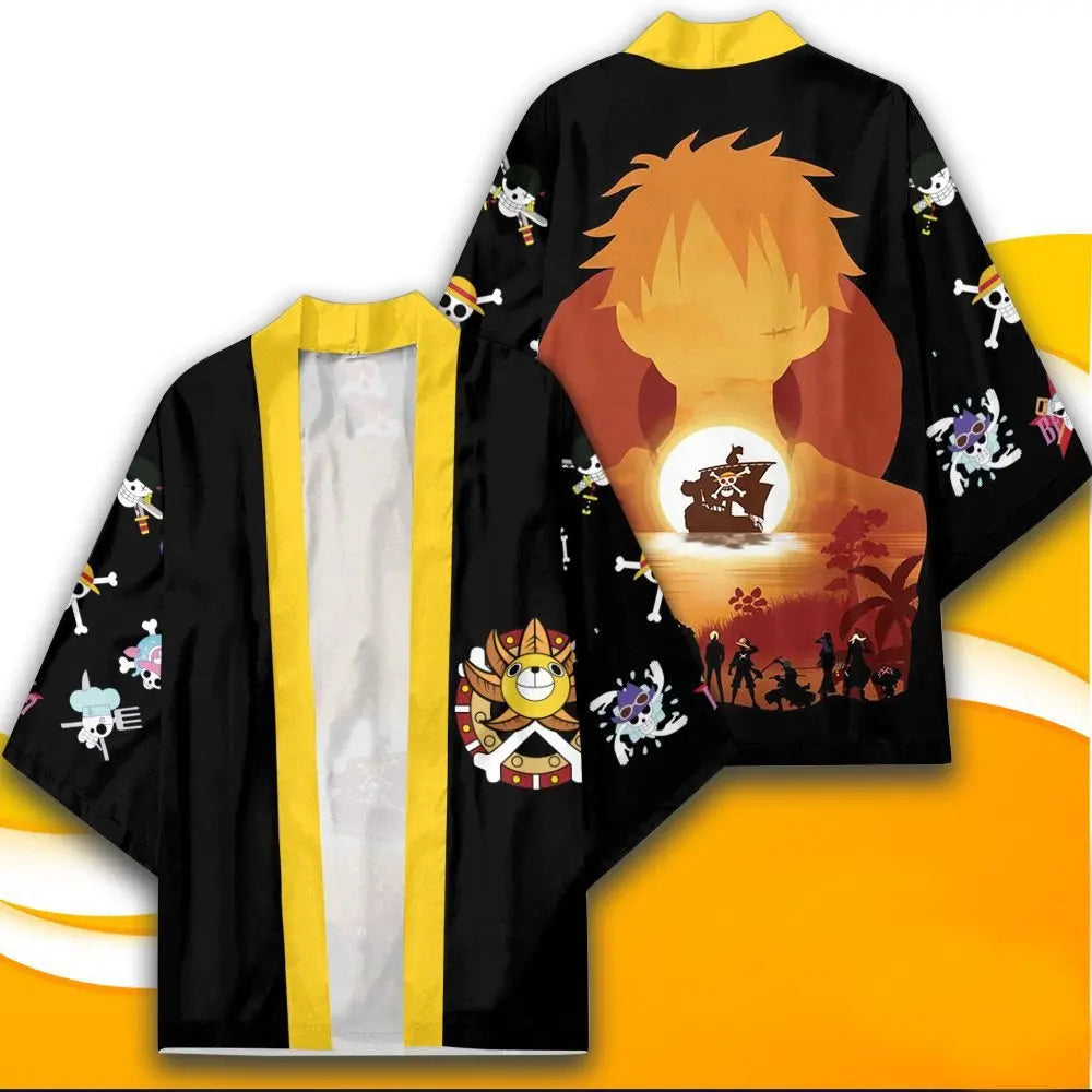 One Piece Anime Kimono Robes – Lightweight Summer Yukata Jacket