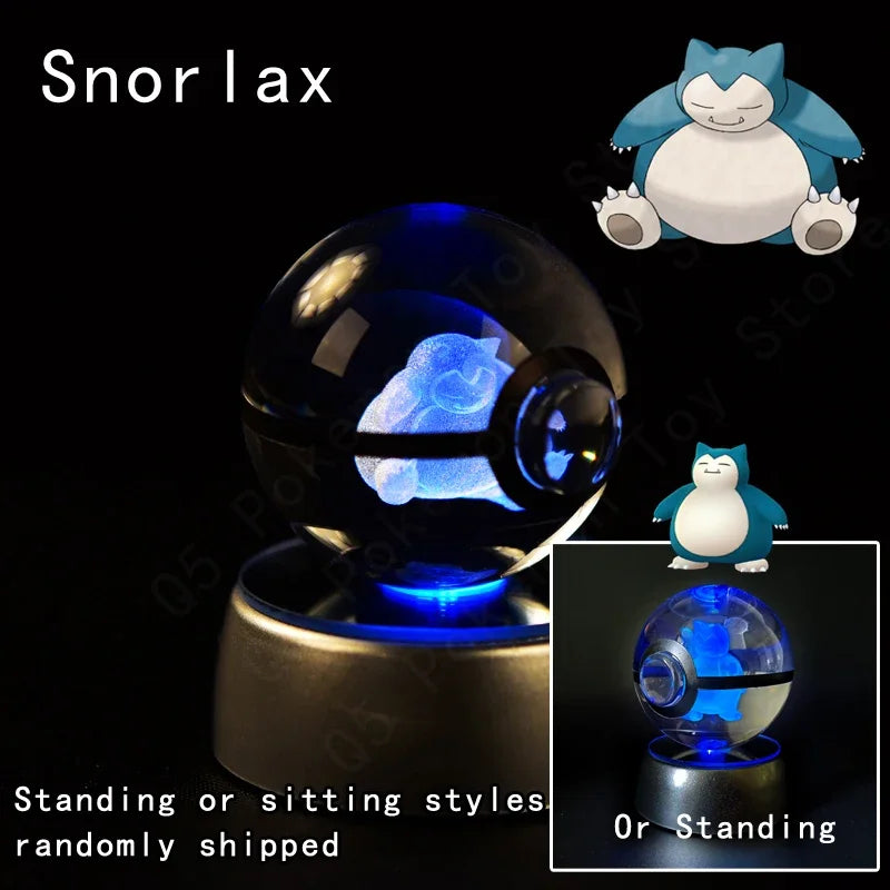Pokémon 3D LED Crystal Ball Night Light