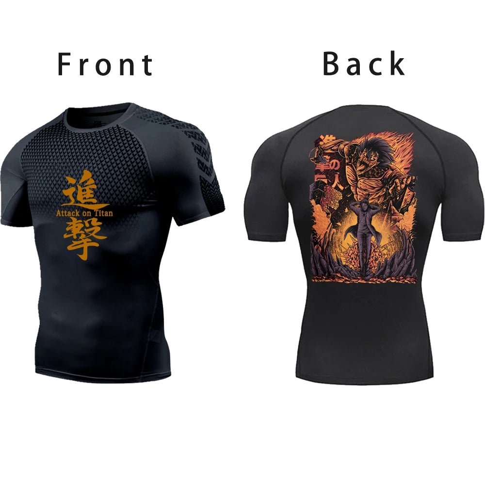 Attack on Titan Compression Gym Shirt - Tokyowai