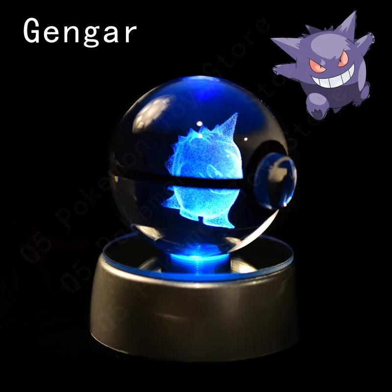 Pokémon 3D LED Crystal Ball Night Light