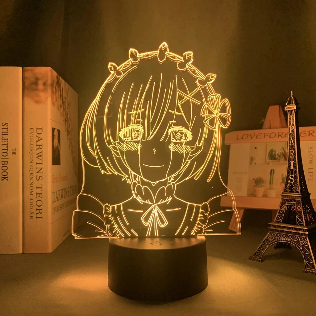 Re Zero 3D Led Lamp - Tokyowai