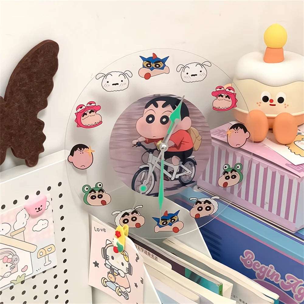 Crayon Shin-Chan Acrylic Clock - Tokyowai