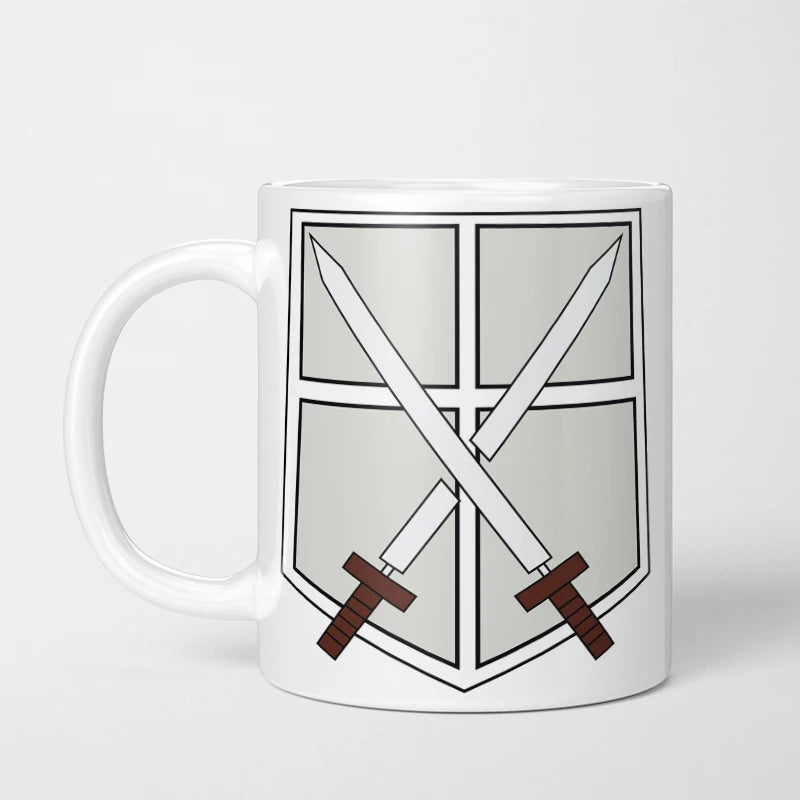 Attack on Titan Emblem Mug Set – Survey Corps, Military Police, Garrison, and Cadet Corps - Tokyowai