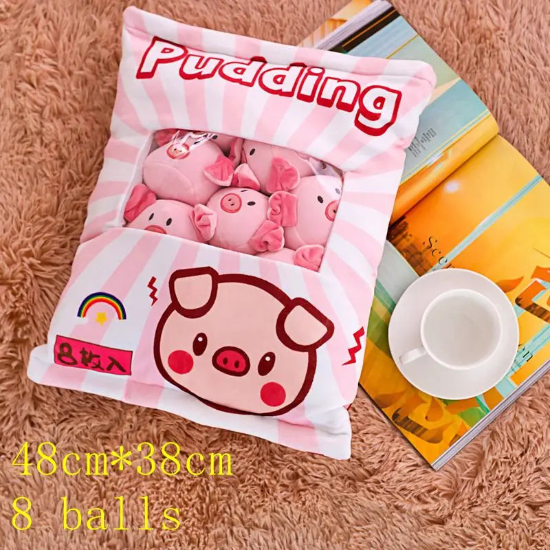Pudding Adorable Snack-Themed Plush Pillow Collection - Tokyowai