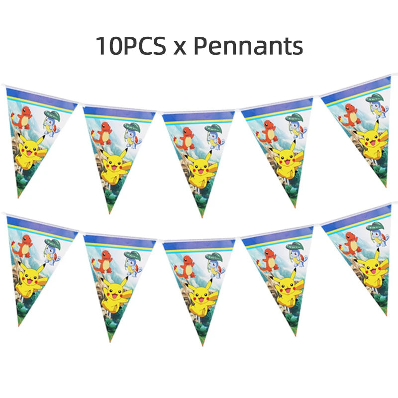 Pokémon Birthday Party Mega Set – 100+ Piece Complete Decoration & Tableware Bundle
