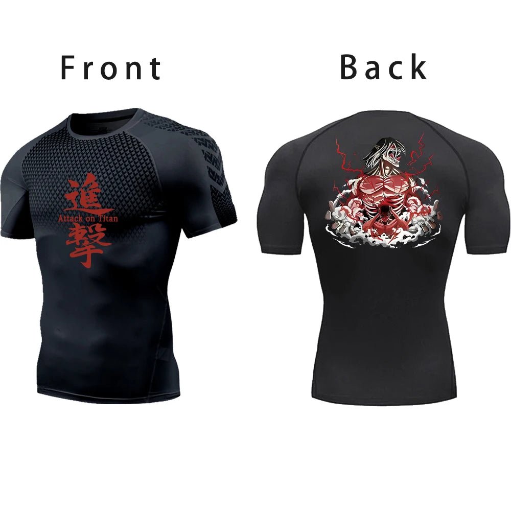 Attack on Titan Compression Gym Shirt - Tokyowai