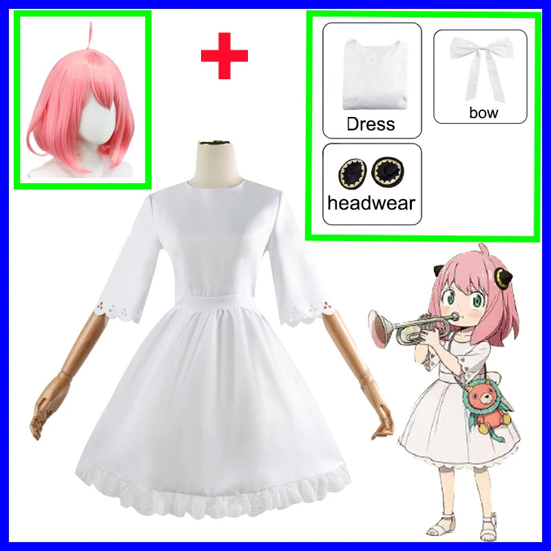 Spy x Family Anya Forger Cosplay Dress Set