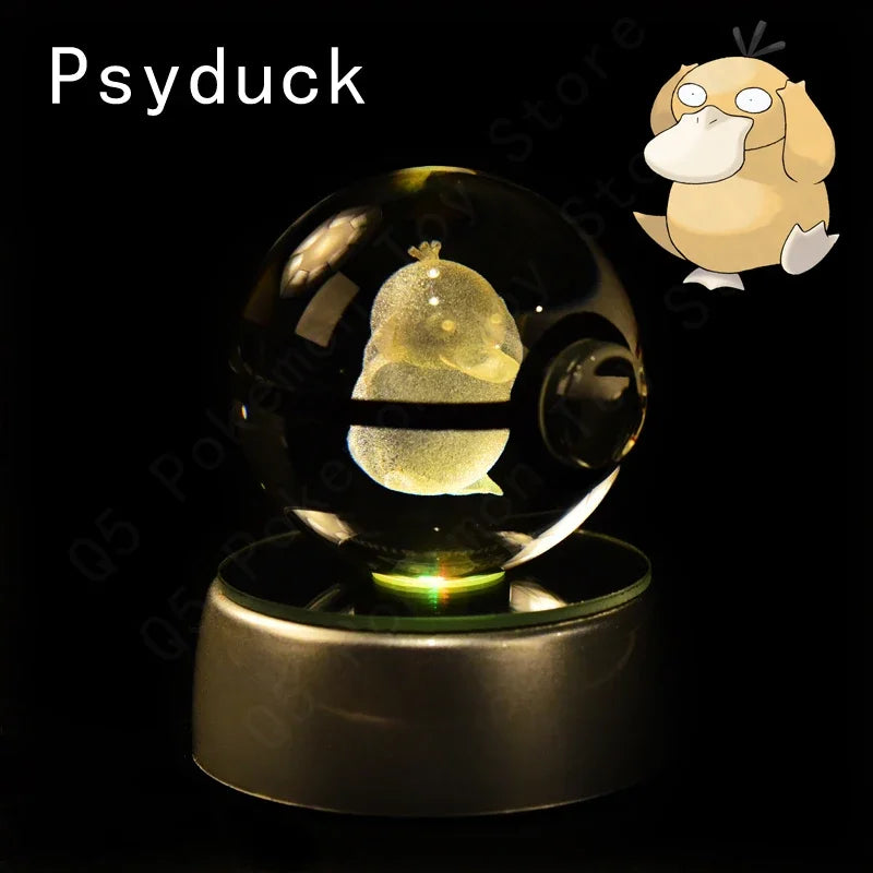 Pokémon 3D LED Crystal Ball Night Light