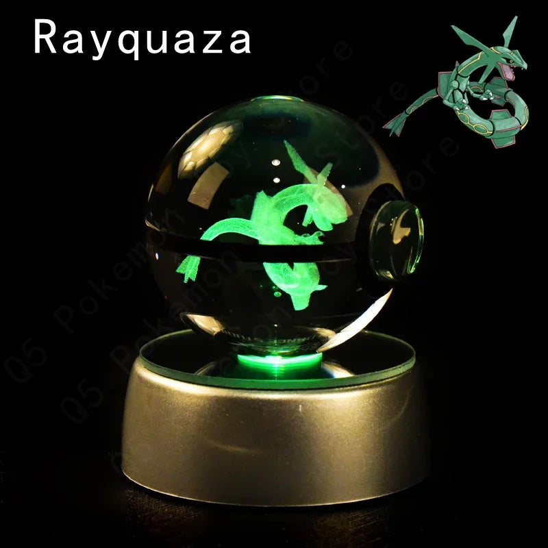 Pokémon 3D LED Crystal Ball Night Light