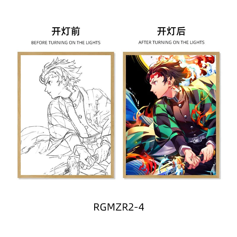 Demon Slayer Light-Up Art Frame - Tokyowai