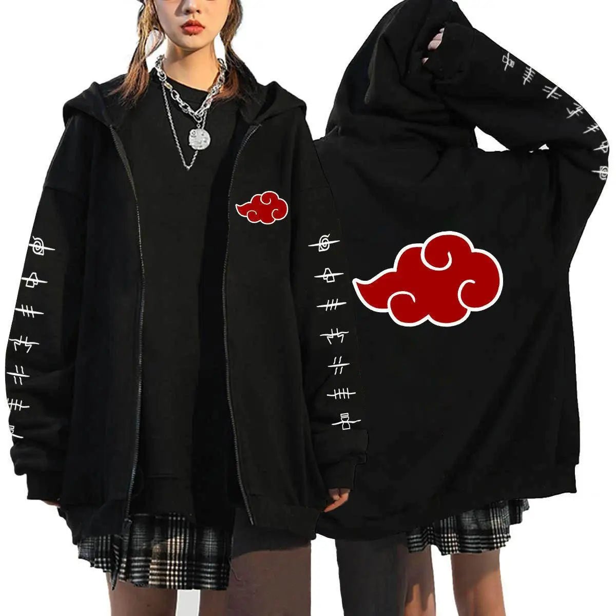 Itachi Uchiha Akatsuki Oversized Zip Hoodie